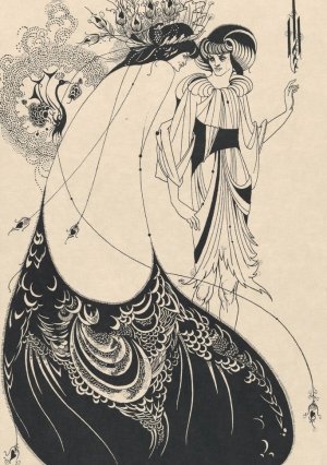 Illustration to Salome by Oscar Wilde 2 by Aubrey Vincent Beardsley Oil Painting