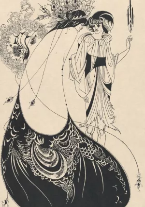 Illustration to Salome by Oscar Wilde 2 by Aubrey Vincent Beardsley Oil Painting