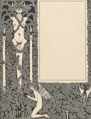 Illustration to Salome by Oscar Wilde 4 by Aubrey Vincent Beardsley Oil Painting