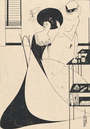 Illustration to Salome by Oscar Wilde 5 by Aubrey Vincent Beardsley Oil Painting