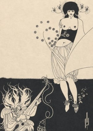 Illustration to Salome by Oscar Wilde 6 by Aubrey Vincent Beardsley Oil Painting