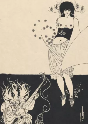 Illustration to Salome by Oscar Wilde 6 by Aubrey Vincent Beardsley Oil Painting