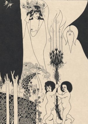 Illustration to Salome by Oscar Wilde 7 by Aubrey Vincent Beardsley Oil Painting
