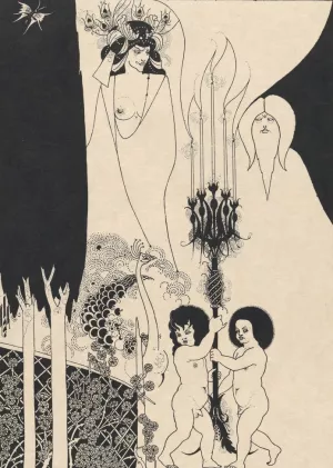 Illustration to Salome by Oscar Wilde 7 by Aubrey Vincent Beardsley Oil Painting