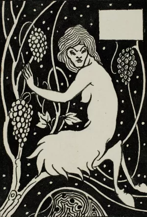 Satyr by Aubrey Vincent Beardsley Oil Painting