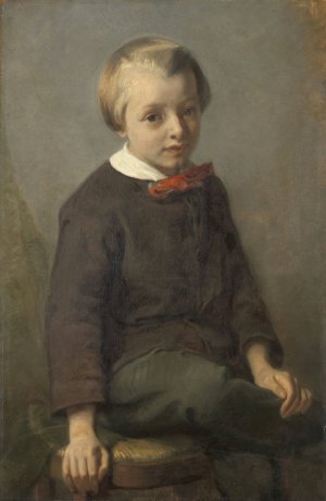 Portrait of a Boy by August Allebe Oil Painting