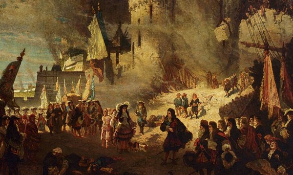 Vauban and Coehoorn for Fortress Namur, 1692 by August Allebe - Hand-Painted Oil Painting Reproduction
