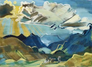 Balmalp With Schachental And Urirotstock by August Babberger Oil Painting