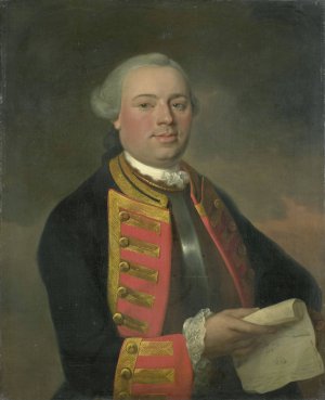Johan Arnold Zoutman by August Christian Hauck Oil Painting