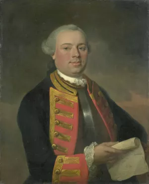 Johan Arnold Zoutman by August Christian Hauck Oil Painting