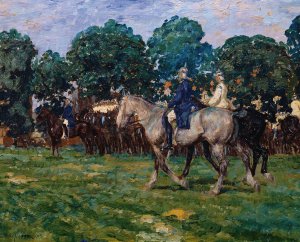 Kurassiere by August Deusser Oil Painting
