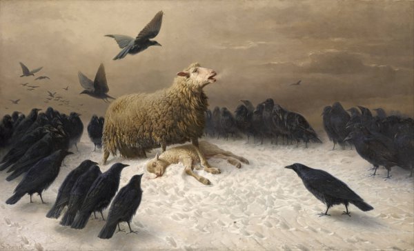 Main Product Photo of Anguish  Painting by August Friedrich Schenck