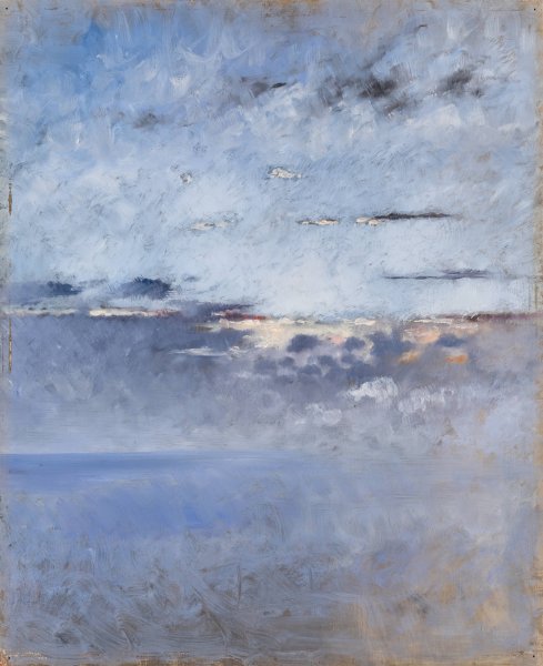 Main Product Photo of Sea and Clouds  Painting by August Hagborg