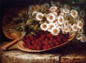 A Summer Still Life by August Laux - Oil Painting Reproduction