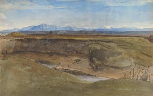 Landscape near Rome by August Leopold Venus Oil Painting
