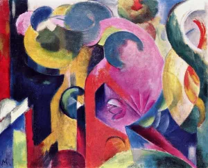 Composition III by August Macke - Oil Painting Reproduction