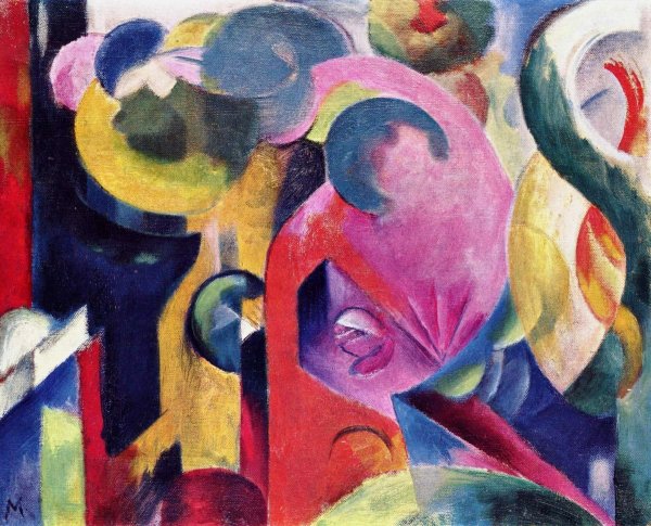 Main Product Photo of Composition III Painting by August Macke