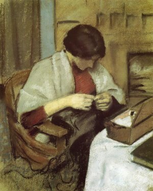 Elizabeth Gerhardt, Sewing also known as Girl Sewing