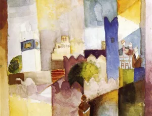 Kairuan III Oil painting by August Macke