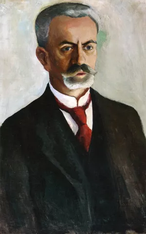 Portrait of Bernhard Koehler Oil painting by August Macke