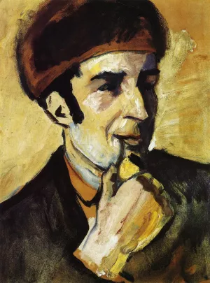 Portrait of Franz Marc by August Macke Oil Painting