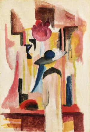 Studie Zu Hellem Schaufenster by August Macke Oil Painting
