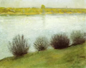 The Rhine Near Herzel Oil painting by August Macke