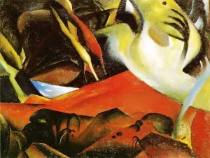 The Storm painting by August Macke