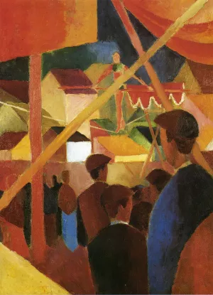 Tightrope Walker painting by August Macke