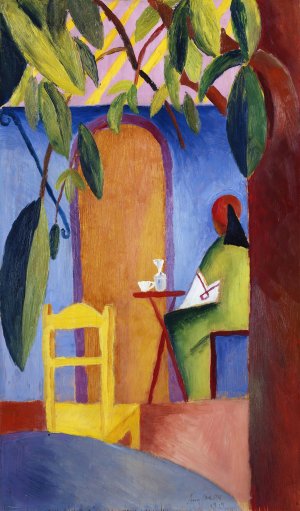Turkish Cafe by August Macke Oil Painting