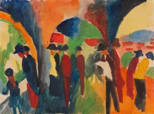 Unter den Lauben von Thun by August Macke Oil Painting