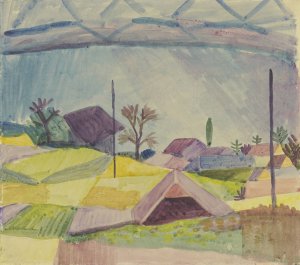 View of Hilterfingen by August Macke Oil Painting