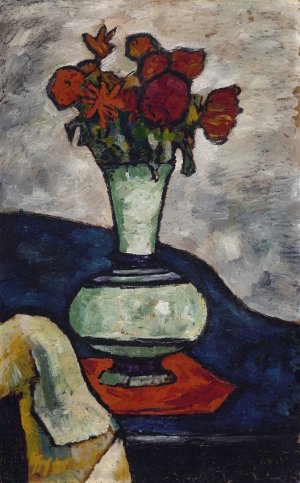 Wilting Flowers by August Macke Oil Painting