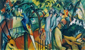 Zoological Garden I by August Macke Oil Painting