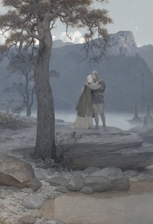 Avskedet by August Malmstrom Oil Painting