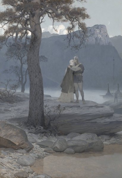 Main Product Photo of Avskedet  Painting by August Malmstrom