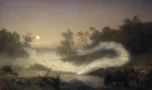 Dancing Fairies by August Malmstrom Oil Painting