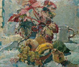 Stillleben by August Rieger Oil Painting