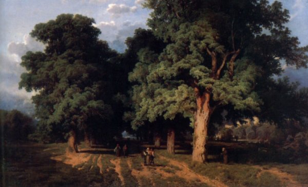 Blick auf die Lindenallee und Festung von Kufstein by August Schaeffer - Hand-Painted Oil Painting Reproduction