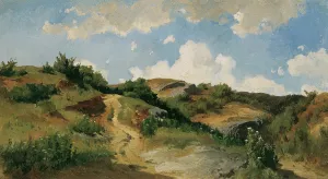 Ungarische Landschaft by August Schaeffer Von Wienwald Oil Painting