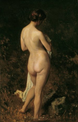 Badende by August Von Pettenkofen Oil Painting