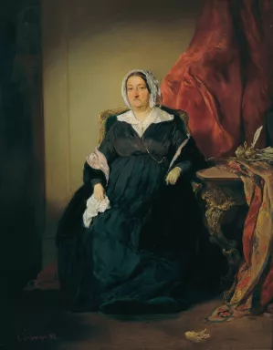 Elisabeth Imredy, Edle von Omorovicze Oil painting by August Von Pettenkofen