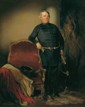 Franz Imredy, Edler von Omorovicze by August Von Pettenkofen Oil Painting