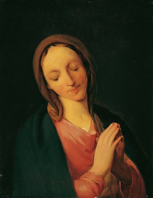 Madonna by August Von Pettenkofen Oil Painting