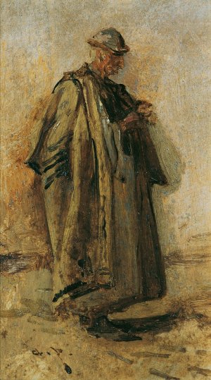 Ungarischer Schafhirte by August Von Pettenkofen Oil Painting