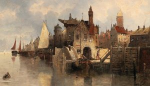 Cappriccio by August Von Siegen Oil Painting