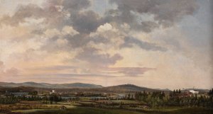 Motif from Ytterhogdal by August Winqvist Oil Painting