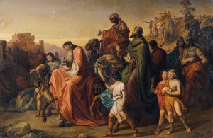 Procession of the three kings by August Worndle Oil Painting