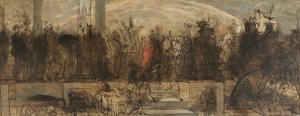 Le Jugement Universel, Esquisse by Auguste Barthelemy Glaize Oil Painting