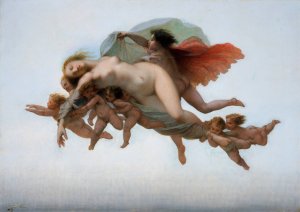 Psyche by Auguste Barthelemy Glaize Oil Painting